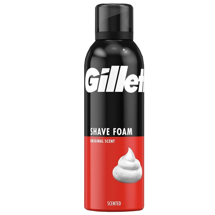 فوم اصلاح ژیلت مدل Scent حجم ۲۰۰ میلی لیتر