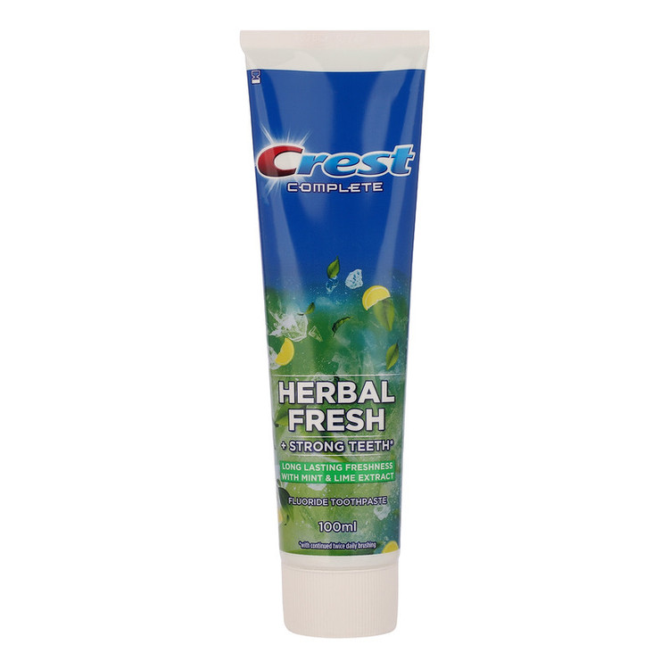 خمیر دندان کاهش دهنده پلاک دندان کرست مدل HERBAL FRESH حجم 100 میلیلیتر