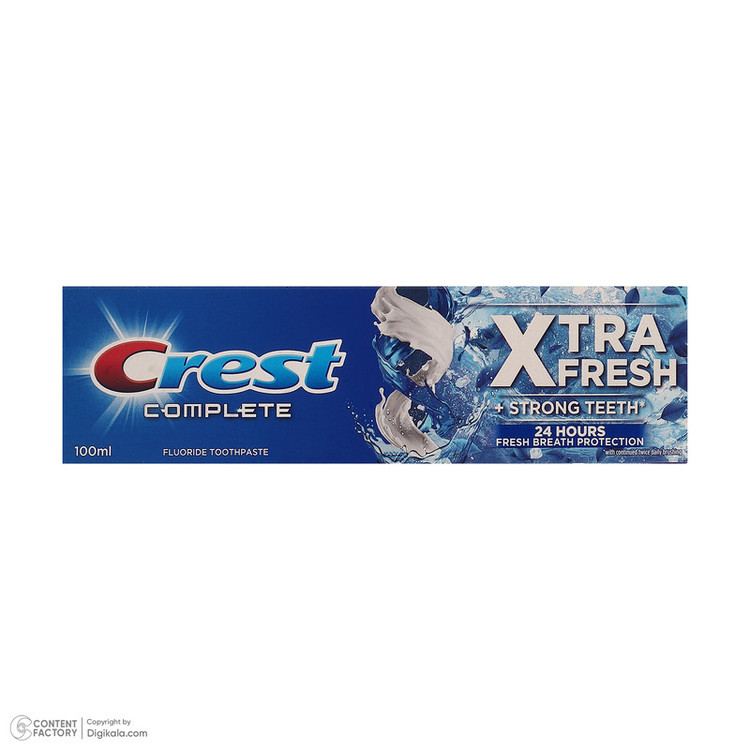 خمیر دندان کاهش دهنده پلاک دندان کرست مدل XTRA FRESH حجم 100 میلیلیتر