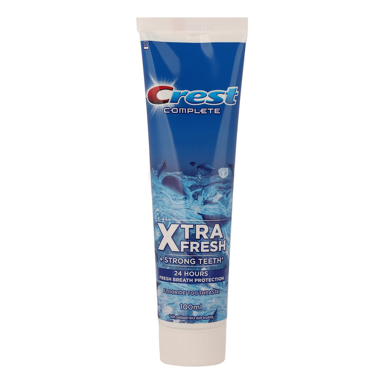 خمیر دندان کاهش دهنده پلاک دندان کرست مدل XTRA FRESH حجم 100 میلیلیتر