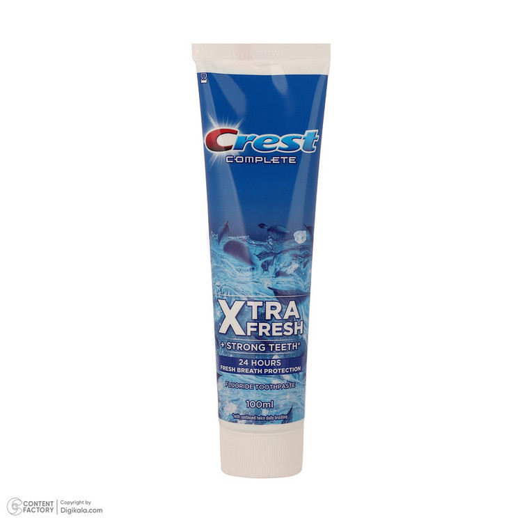 خمیر دندان کاهش دهنده پلاک دندان کرست مدل XTRA FRESH حجم 100 میلیلیتر